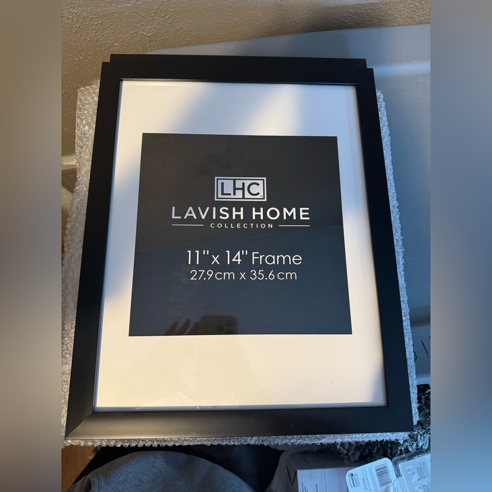 3 Black 11x14 Picture Frames